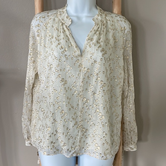 10 Crosby Derek Lam Tops - 10 Crosby Derek Lam | Gold & Cream Blouse